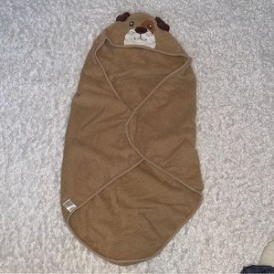 Luvable Friends Brown Dog Hood Towel 30 x 36